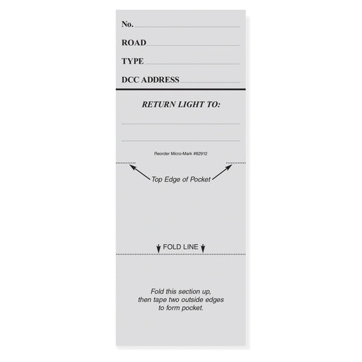 Car Routing System Locomotive Cards, Pack of 50