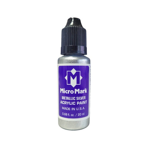 Micro-Mark Metallic Silver Paint, 20ml