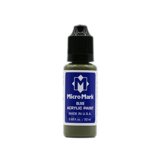 Micro-Mark Olive Acrylic Paint, 20ml