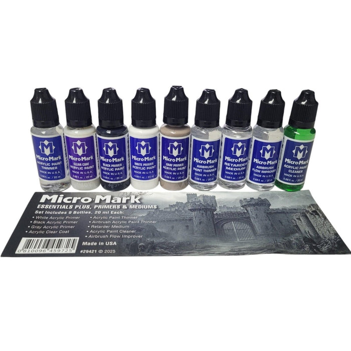 Micro-Mark Ultimate Acrylic Paint Bundle, with Racks