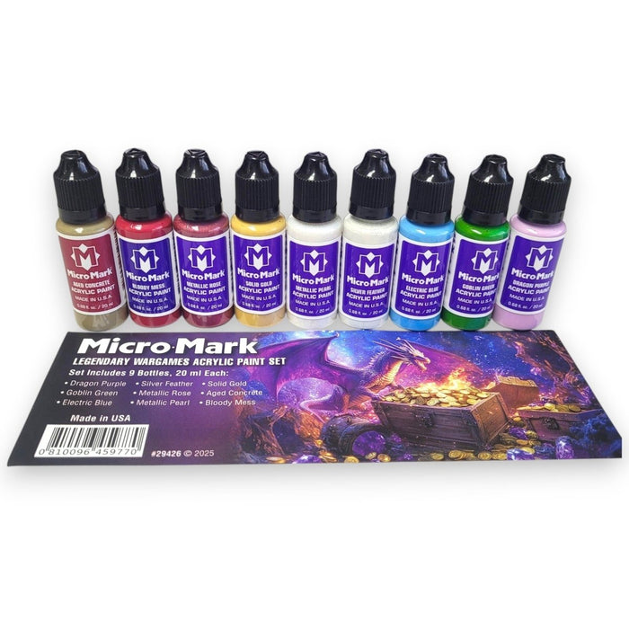 Micro-Mark Ultimate Acrylic Paint Bundle, with Racks
