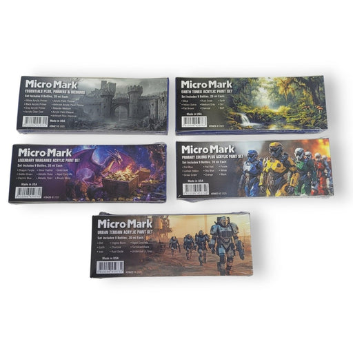Micro-Mark Ultimate Acrylic Paint Bundle, with Racks