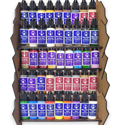 Micro-Mark Ultimate Acrylic Paint Bundle, with Racks