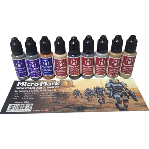 Micro-Mark Urban Terrain Acrylic Paint Set