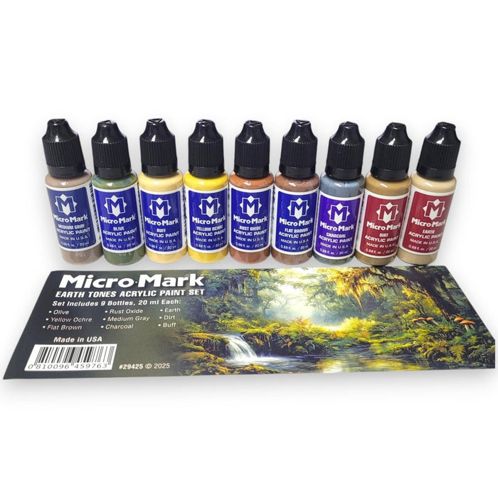Micro-Mark Ultimate Acrylic Paint Bundle, with Racks