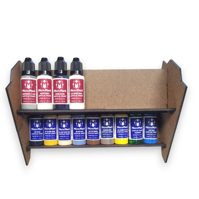Micro-Mark Ultimate Acrylic Paint Bundle, with Racks