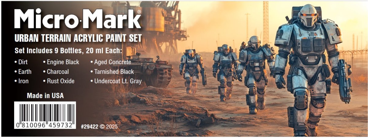Micro-Mark Urban Terrain Acrylic Paint Set