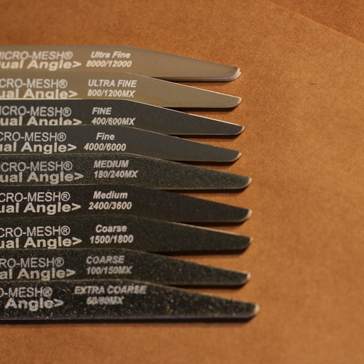 Micro-Mesh® Dual Angle Sanding File Set, Multiple Grits, Set of 9