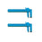 Excel Mini Plastic Clamps, 3 Inch Capacity (Set of 2)