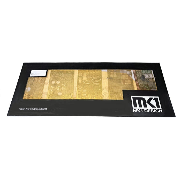 MK1 Design 1/200 DKM Battleship BISMARCK Wooden Deck & Photo Etched Parts Detail-up Set (Upgrade Pack For Trumpeter® Bismarck Model Ship