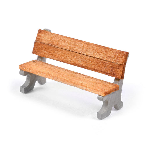 HO Scale Modern Park Benches by Scientific – Set of 6