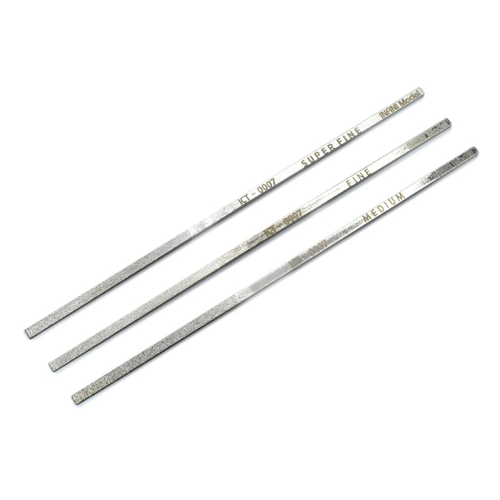Infini Model Narrow Diamond Taper Files, Set of 3