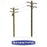 Telephone Pole Kit Deluxe Bulk Pack O Scale By Scientific (120 pcs.)