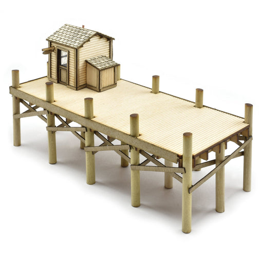 Old Hook Eye's Bait Shop Kit with Dock, HO Scale, By Scientific