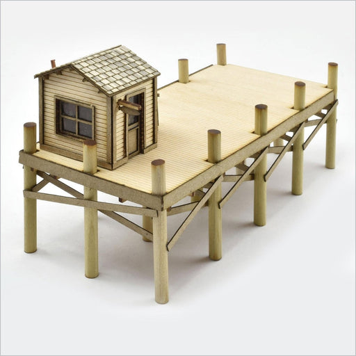 Old Hook Eye's Bait Shop Kit with Dock, HO Scale, By Scientific