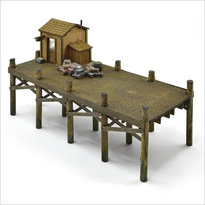 Old Hook Eye's Bait Shop Kit with Dock, HO Scale, By Scientific