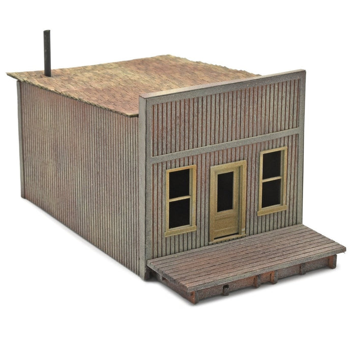 Old West Barber Shop, HO Scale, Laser-Art by Scientific