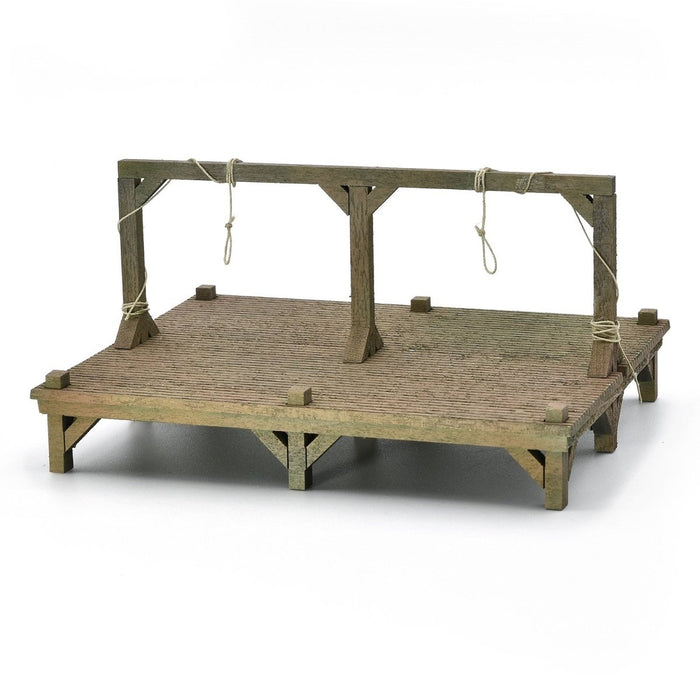 Old West Gallows, HO Scale, Laser-Art by Scientific