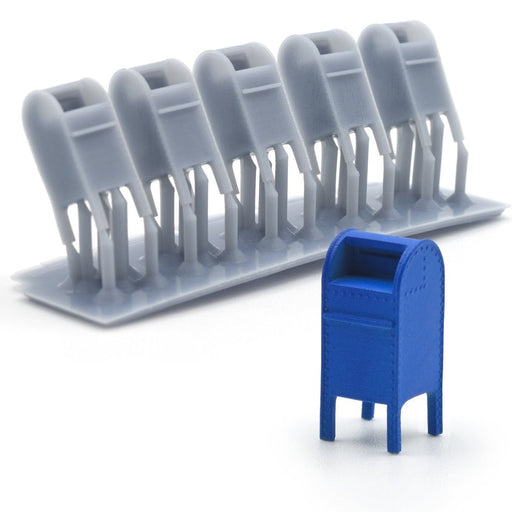 HO Scale U.S. Mail Collection Boxes by Scientific, Pack of 12