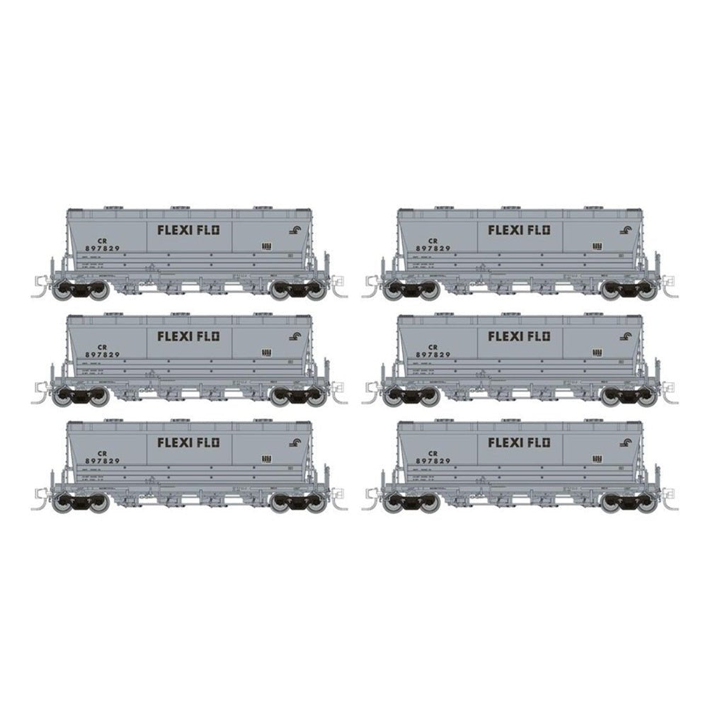 Rapido® Flexi-Flo Hopper (Late): CR - Conrail Repaint - 6-Pack, N Scale