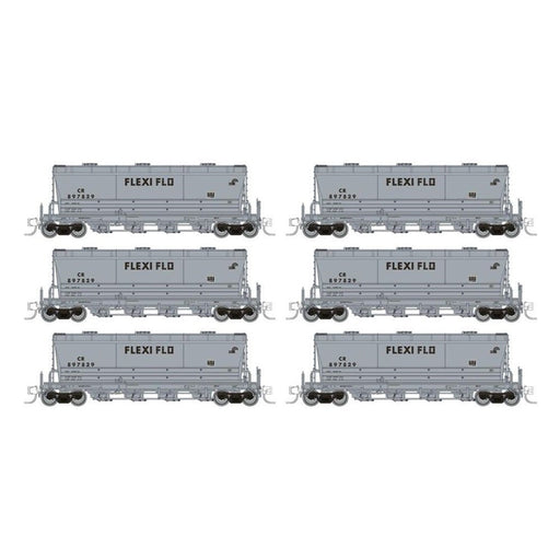 Rapido® Flexi-Flo Hopper (Late): CR - Conrail Repaint - 6-Pack, N Scale