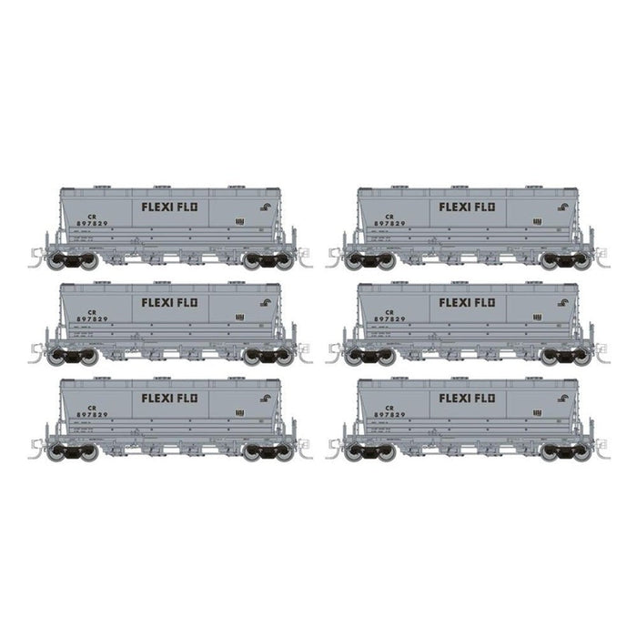 Rapido® Flexi-Flo Hopper (Late): CR - Conrail Repaint - 6-Pack, N Scale