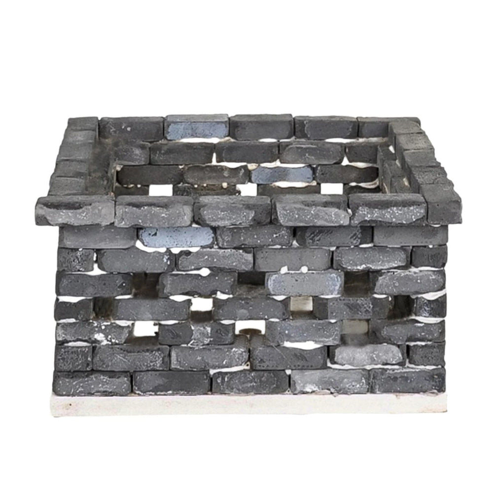 Real Brick Mini Plant Holder Kit, Medium Gray