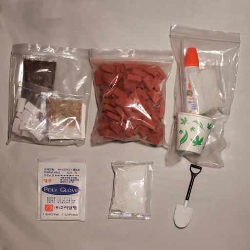 Real Brick Mini Plant Holder Kit, Small Red