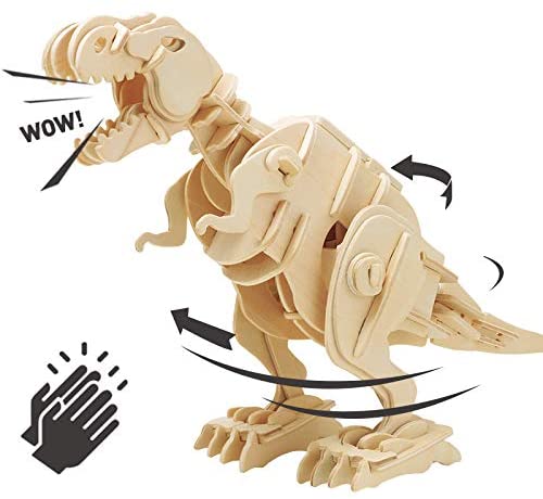 Robotime® 3D Outdoor Sound Control Wooden T-Rex