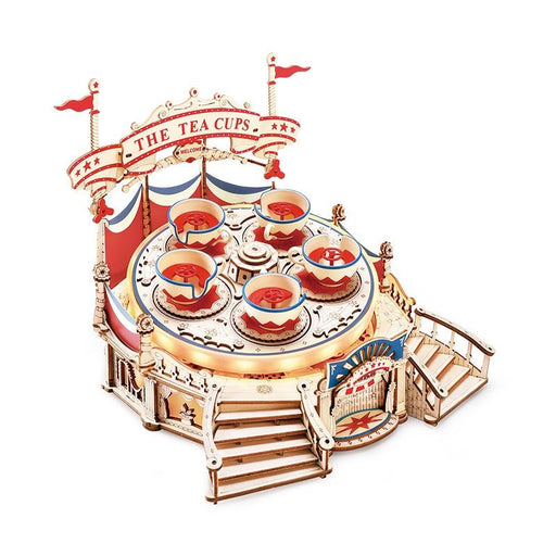 Rokr Tilt-A-Whirl Wooden Model Kit