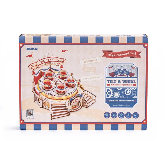 Rokr Tilt-A-Whirl Wooden Model Kit