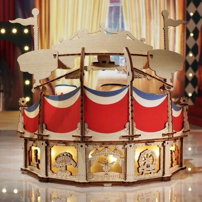 Rokr Tilt-A-Whirl Wooden Model Kit