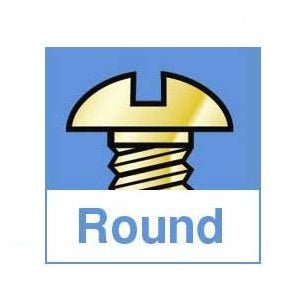 Round Screws,  Package of 25,   2-56 x 1/2