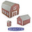 Rural Farm Structures, Deluxe Set of 3 Kits, O Scale by Scientific