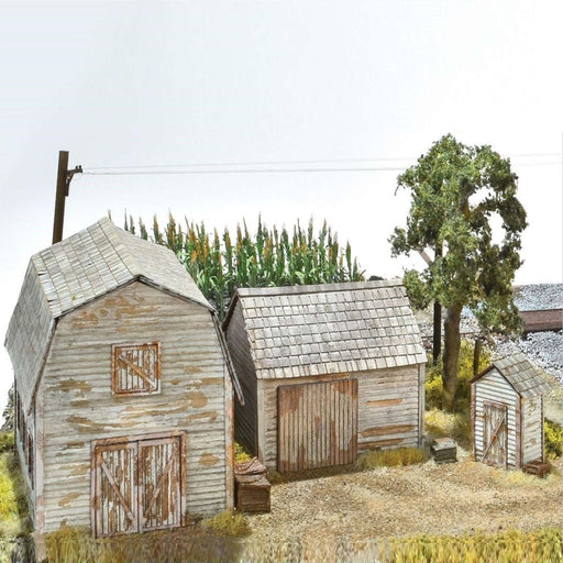 Rural Farm Structures, Set of 3 Kits, HO Scale by Scientific