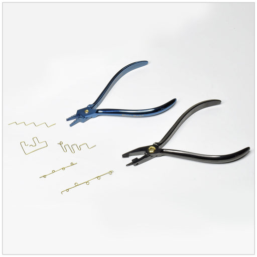 Slim Line 2-Piece Titanium Coated Precision Metal Forming Plier Set