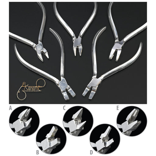 Slim Line 5-piece Metal Forming Plier Set