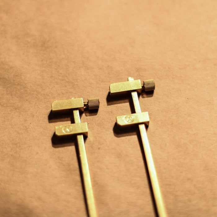 Solid Brass Miniature Bar Clamps, 3-3/4 Inches Long (Set of 2)