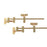 Solid Brass Miniature Bar Clamps, 4-3/4 Inches Long (Set of 2)