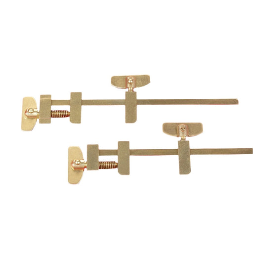 Solid Brass Miniature Bar Clamps, 4-3/4 Inches Long (Set of 2)