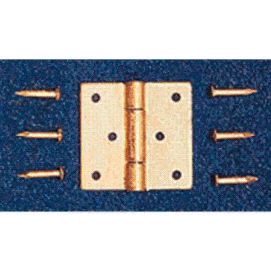 Solid Brass Miniature Butt Hinges (Pkg. of 4)