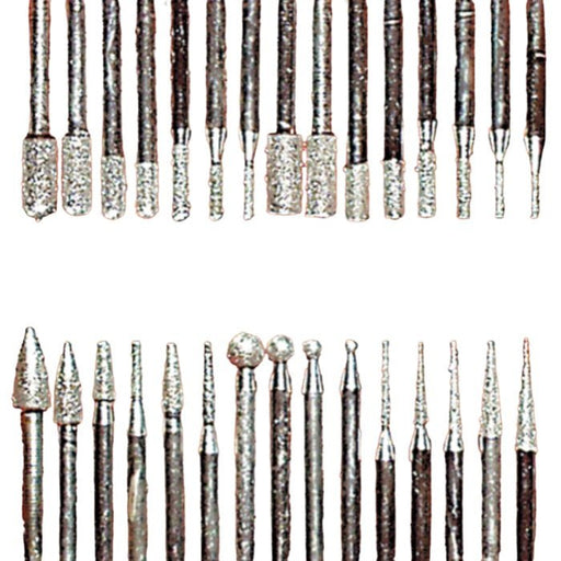 30-piece Diamond Coated Micro Burr Set