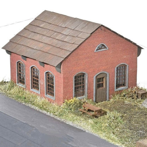 Standard Pennsylvania Railroad Brick Workshop, HO Scale by Scientific