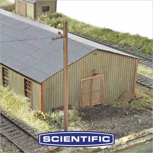 Standard PRR Trackside Frame Shop, HO Scale by Scientific