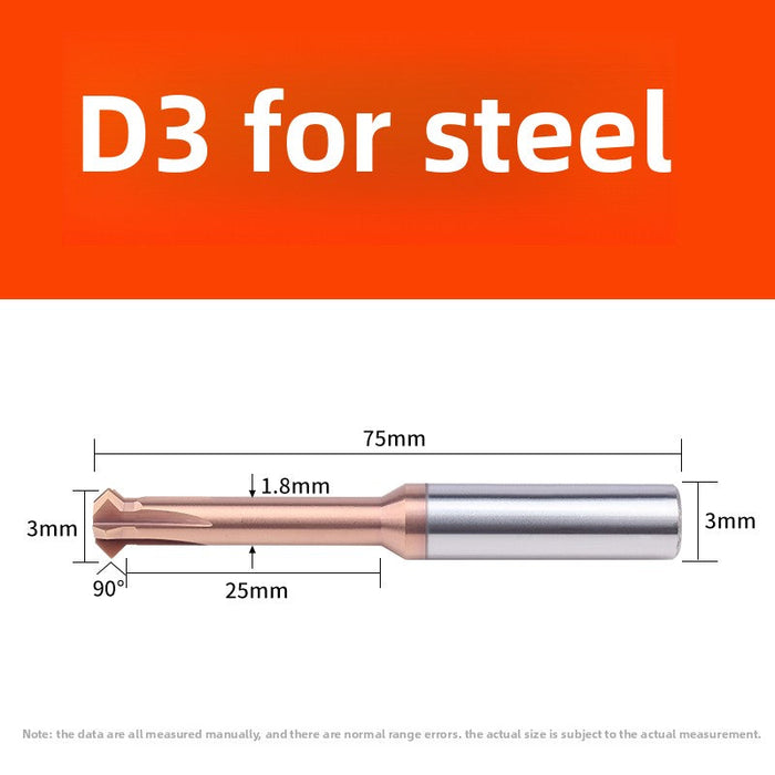 Tungsten steel upper and lower chamfering tool 60/90 degrees double-sided chamfering T-shaped integral alloy positive and reverse inner hole reverse thread cutting tool