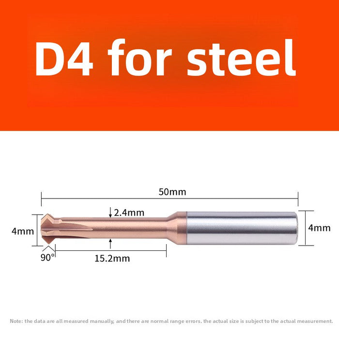 Tungsten steel upper and lower chamfering tool 60/90 degrees double-sided chamfering T-shaped integral alloy positive and reverse inner hole reverse thread cutting tool