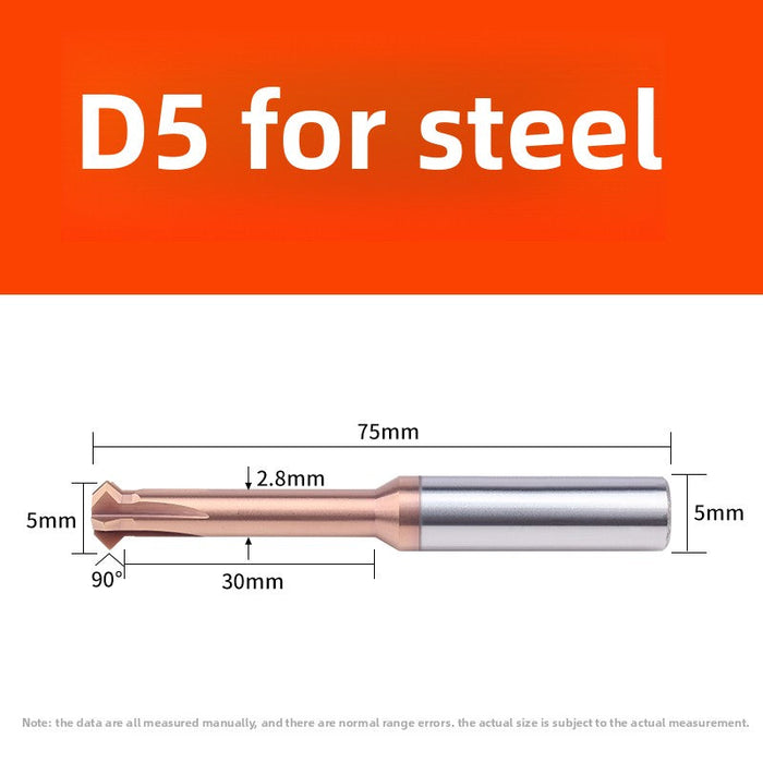 Tungsten steel upper and lower chamfering tool 60/90 degrees double-sided chamfering T-shaped integral alloy positive and reverse inner hole reverse thread cutting tool