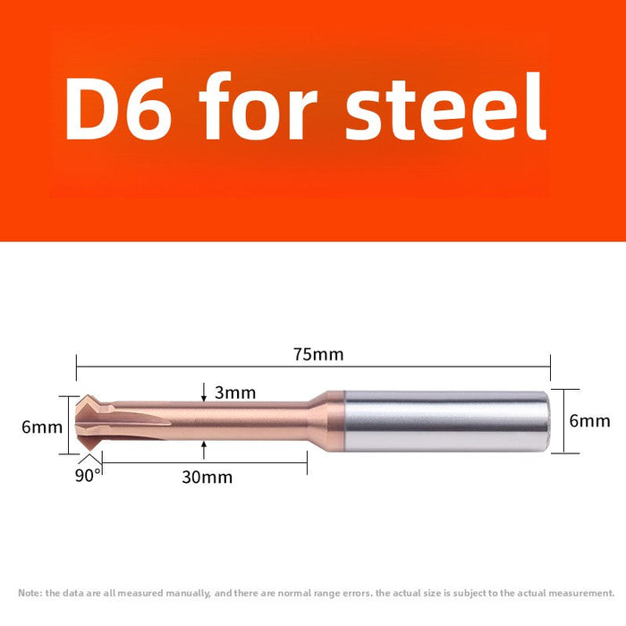 Tungsten steel upper and lower chamfering tool 60/90 degrees double-sided chamfering T-shaped integral alloy positive and reverse inner hole reverse thread cutting tool