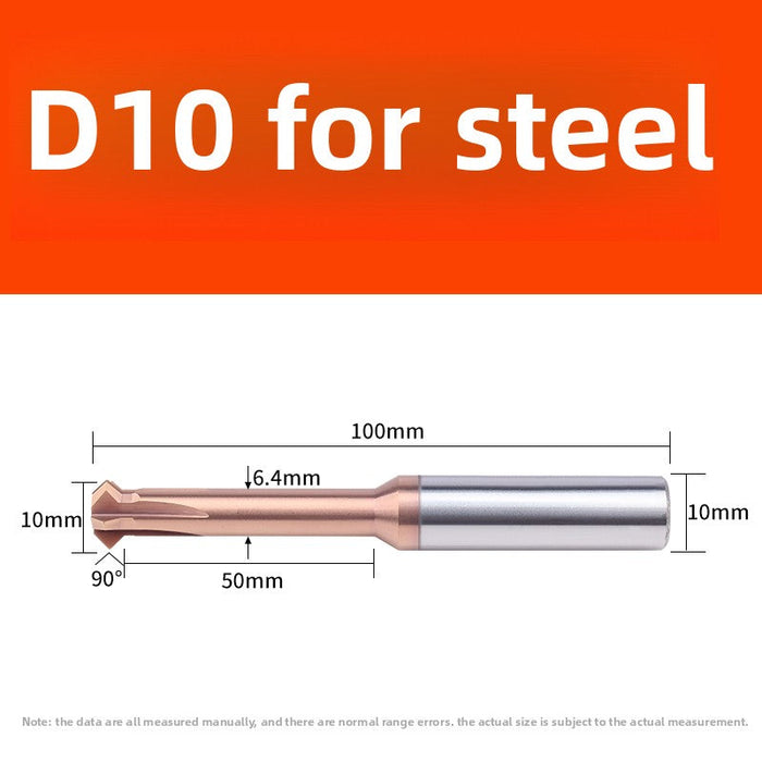 Tungsten steel upper and lower chamfering tool 60/90 degrees double-sided chamfering T-shaped integral alloy positive and reverse inner hole reverse thread cutting tool