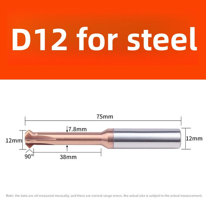 Tungsten steel upper and lower chamfering tool 60/90 degrees double-sided chamfering T-shaped integral alloy positive and reverse inner hole reverse thread cutting tool